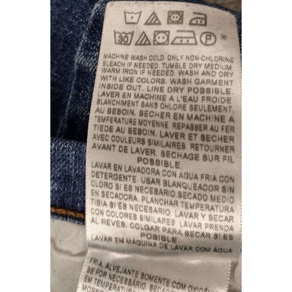 Levi's Strauss Women's 505 Straight Leg Jeans Blue Size‎ 12M - Picture 5 of 9